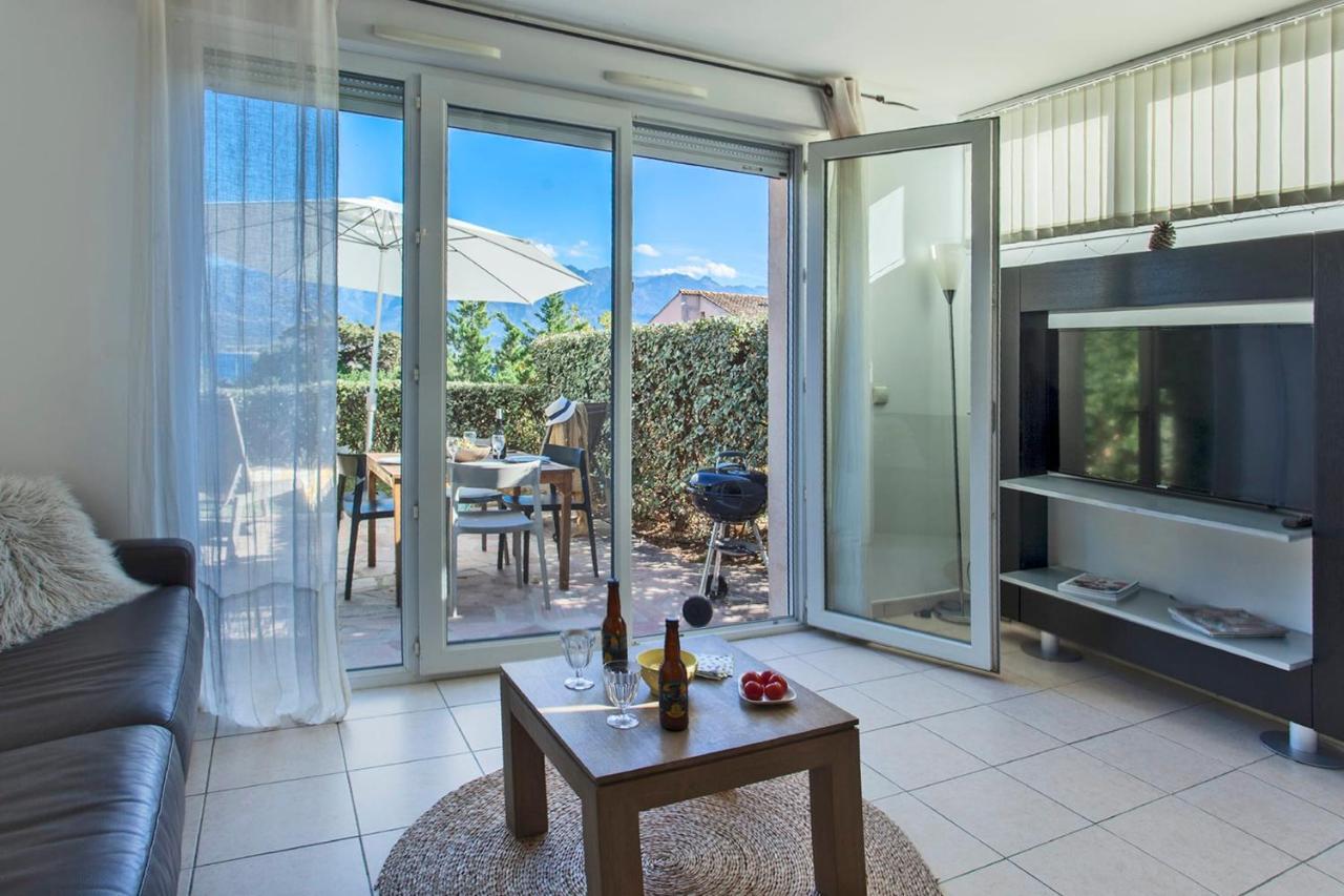 Mare Appart Avec Jardin Et Bbq Vue Mer Et Montagne Plage Et Port A 2 Pas Calvi  Exteriér fotografie