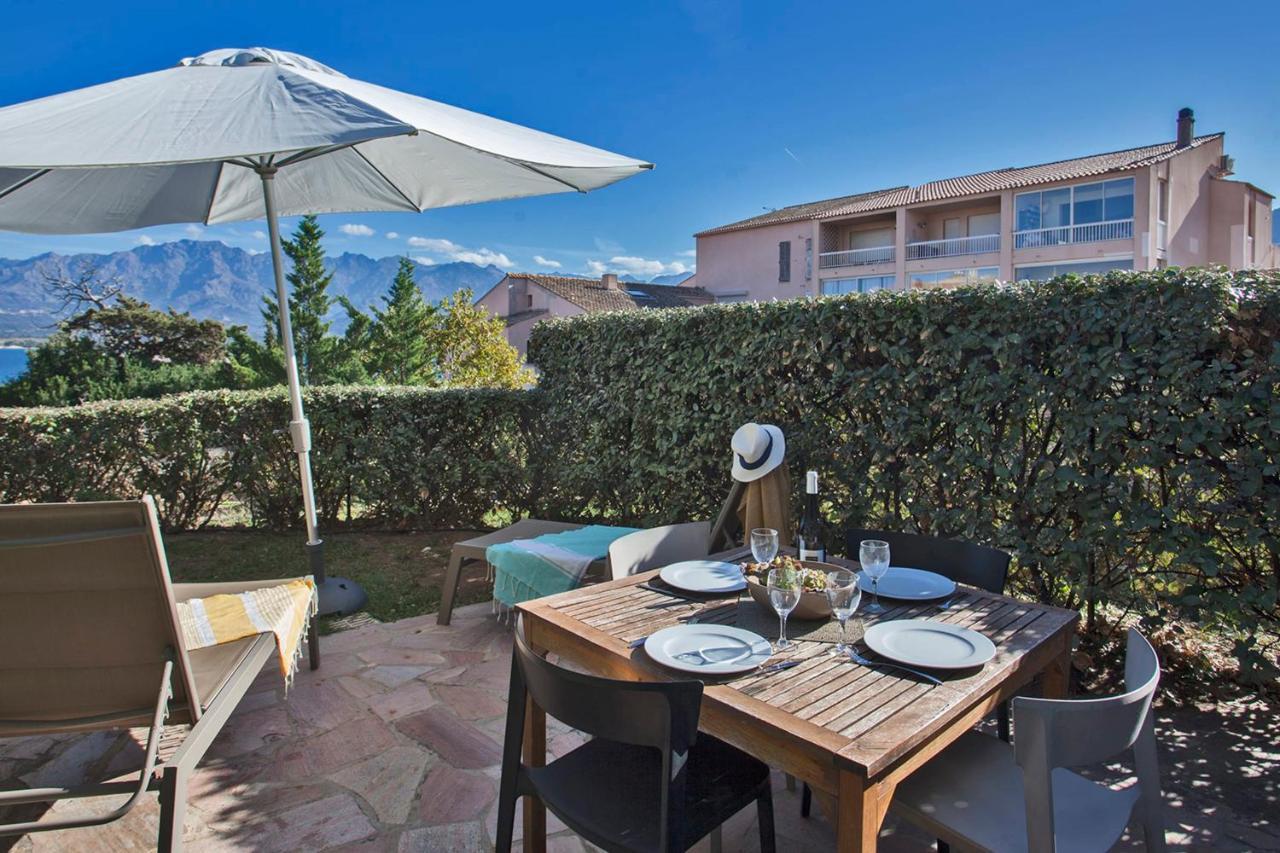 Mare Appart Avec Jardin Et Bbq Vue Mer Et Montagne Plage Et Port A 2 Pas Calvi  Exteriér fotografie